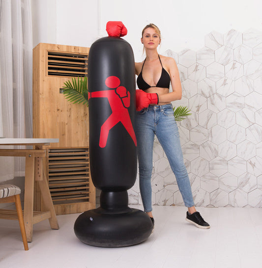 Boxing Punching Bag Inflatable Free-Stand Tumbler Sandbag Bounty General Store