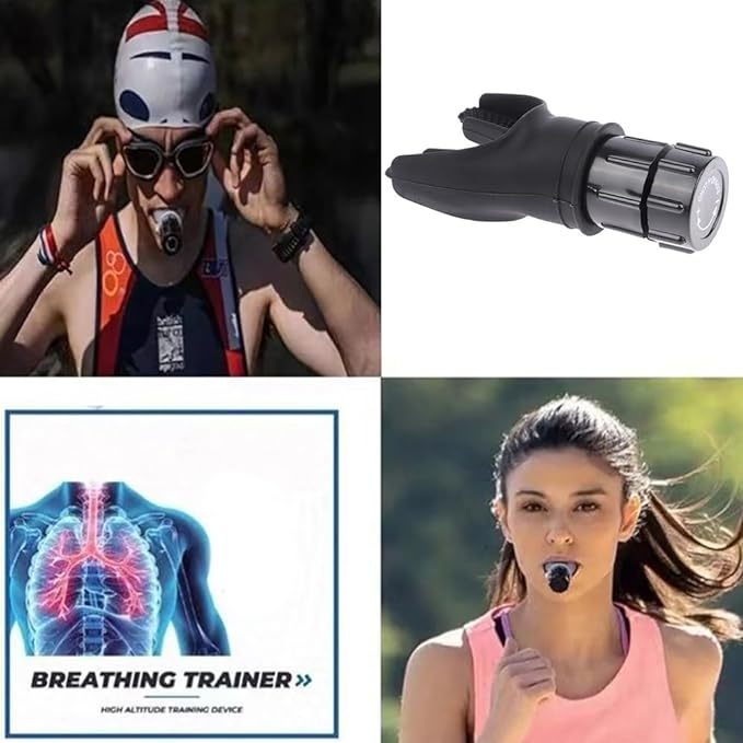 Breathing Trainer Respirator Fitness Equipment Exercise Lung Face Mouthpiece For Household Healthy Care Accessories Bounty General Store