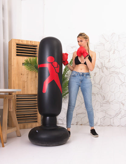 Boxing Punching Bag Inflatable Free-Stand Tumbler Sandbag Bounty General Store