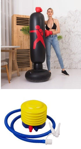 Boxing Punching Bag Inflatable Free-Stand Tumbler Sandbag Bounty General Store