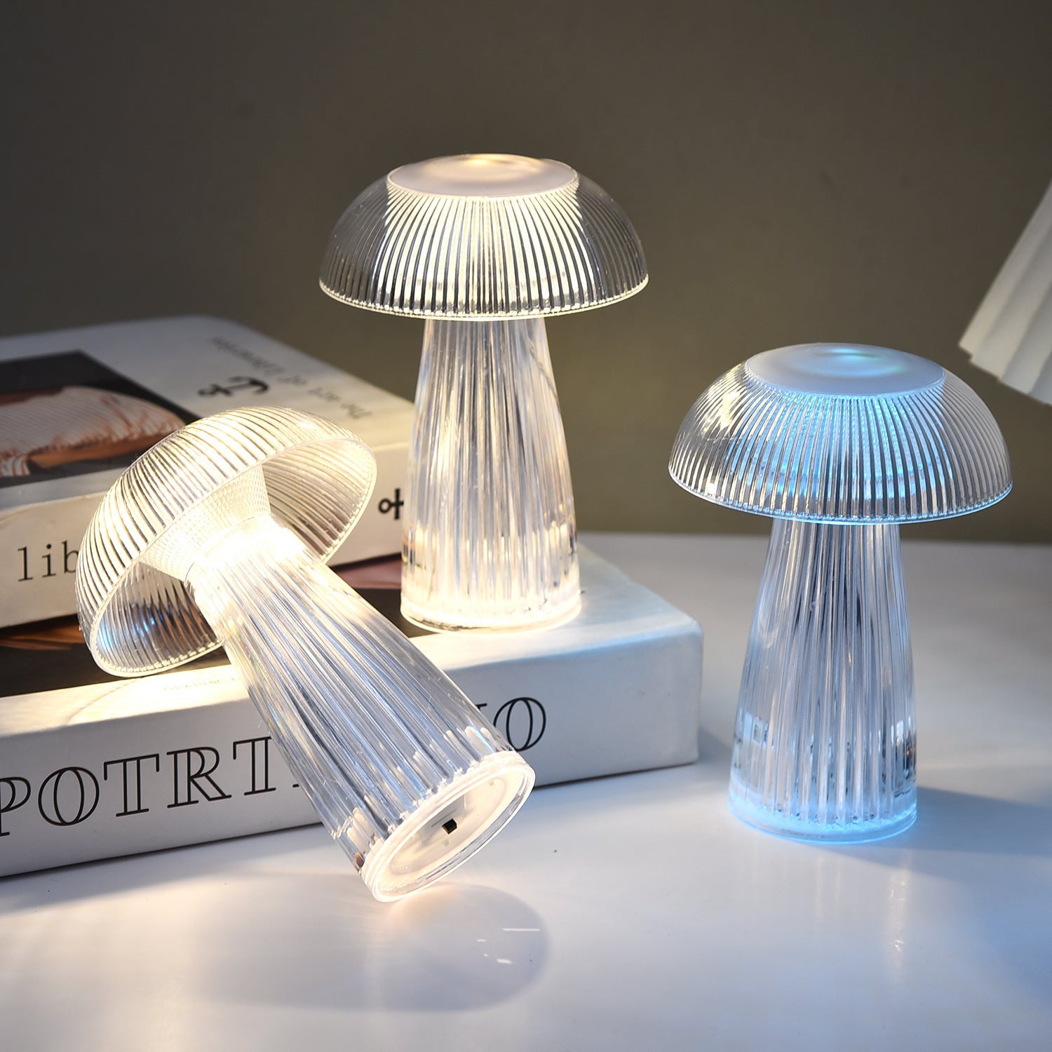 Creative Mushroom Atmosphere Electronic Jellyfish Table Lamp Home Decor Bounty General Store