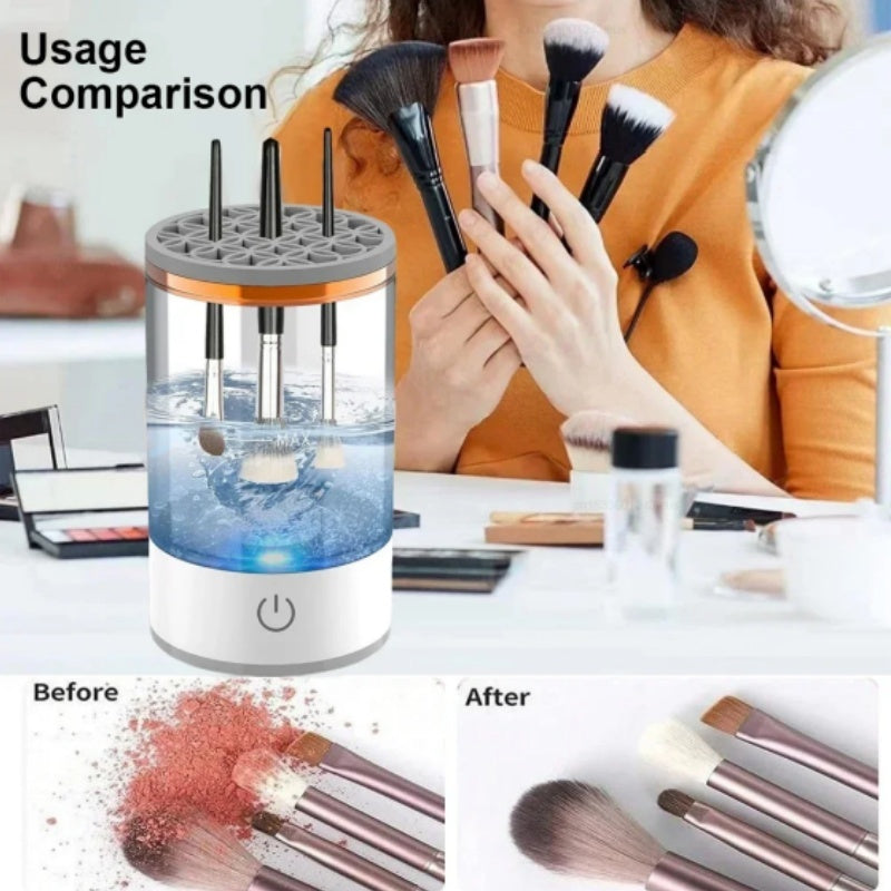 Makeup Brush Cleaner Automatic Rotating Makeup Brush Cleaner USB Portable Electric Cosmetic Makeup Brush Rotary Washing Machine Bounty General Store