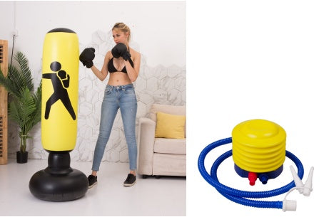 Boxing Punching Bag Inflatable Free-Stand Tumbler Sandbag Bounty General Store