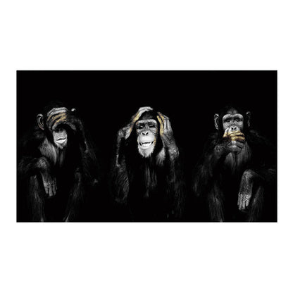 3 Monkeys Poster Cool Graffiti Street Art Canvas Painting Wall Art Living Room Home Decor Bounty General Store