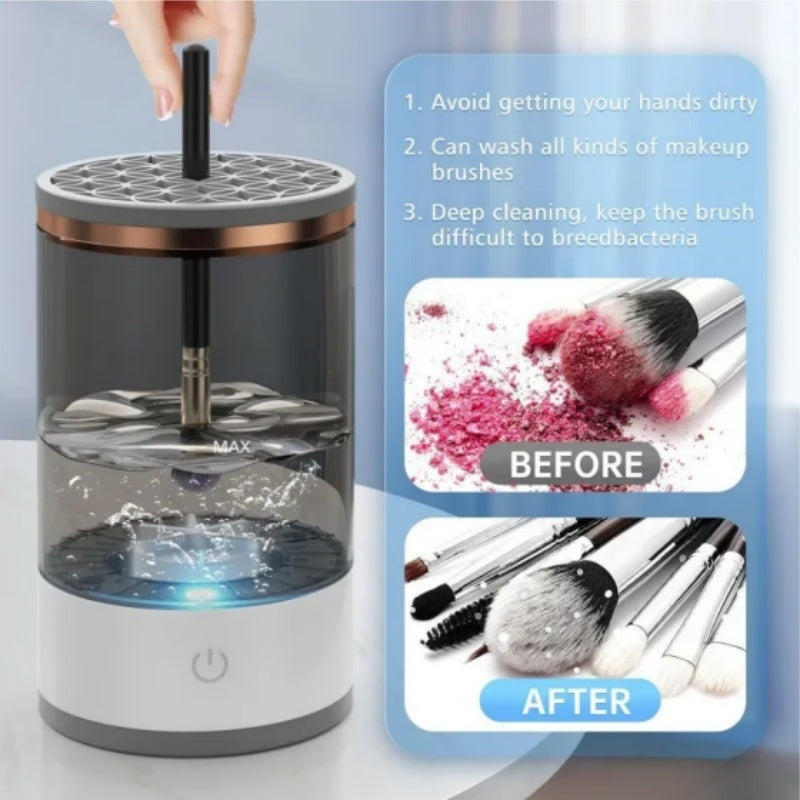 Makeup Brush Cleaner Automatic Rotating Makeup Brush Cleaner USB Portable Electric Cosmetic Makeup Brush Rotary Washing Machine Bounty General Store